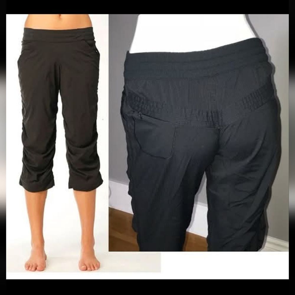 Lululemon Hip Hop Crop Pants Dance Studio Similar Black Size 8 Casual Comfy